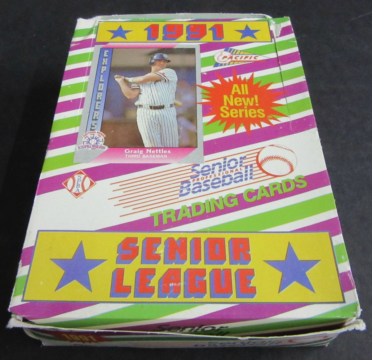 1991 Pacific Senior League Baseball Unopened Box