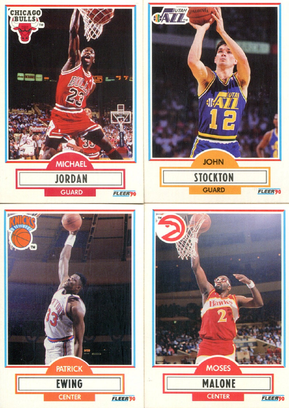 1990/91 Fleer Basketball Complete Set NM/MT MT (198) (23-114)