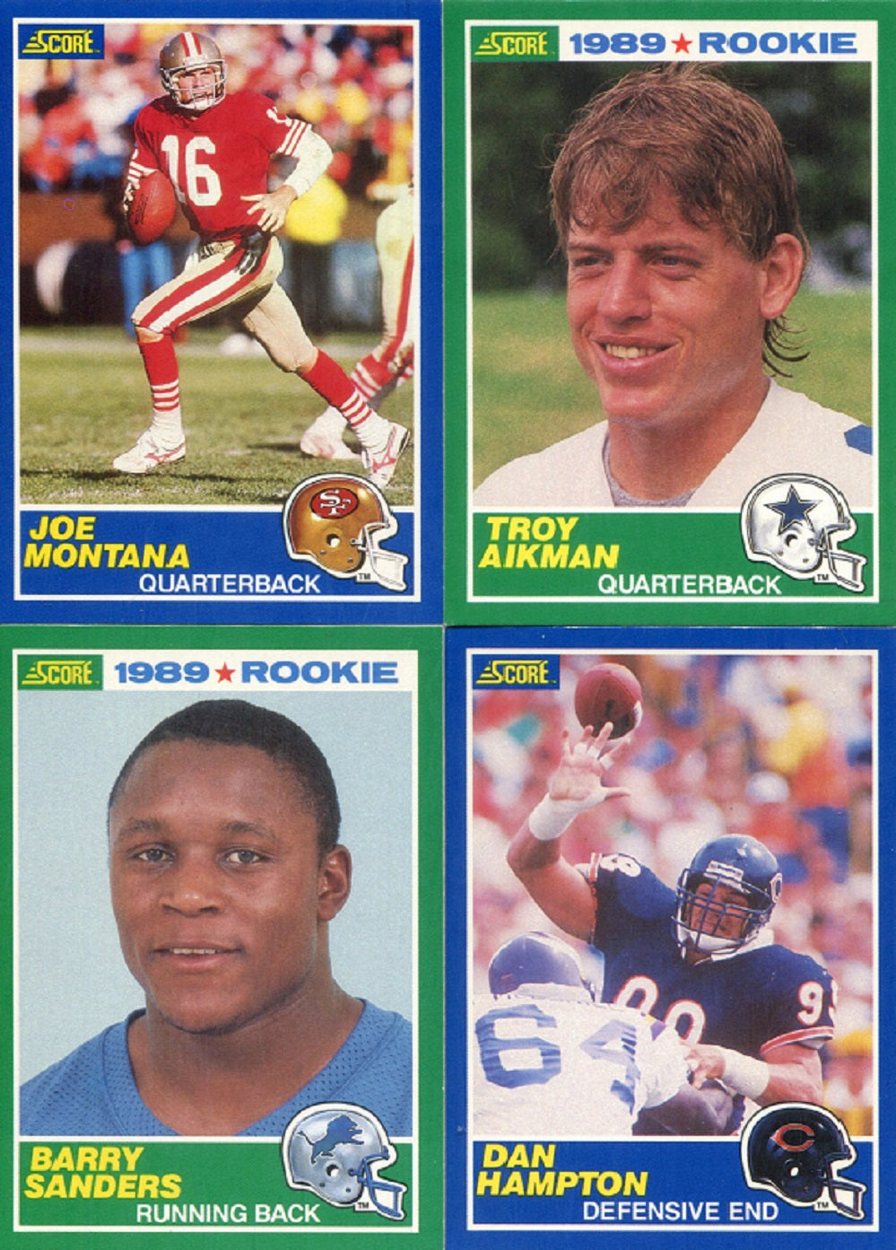 1989 Score Football Complete Set NM NM/MT (330) (23-117)