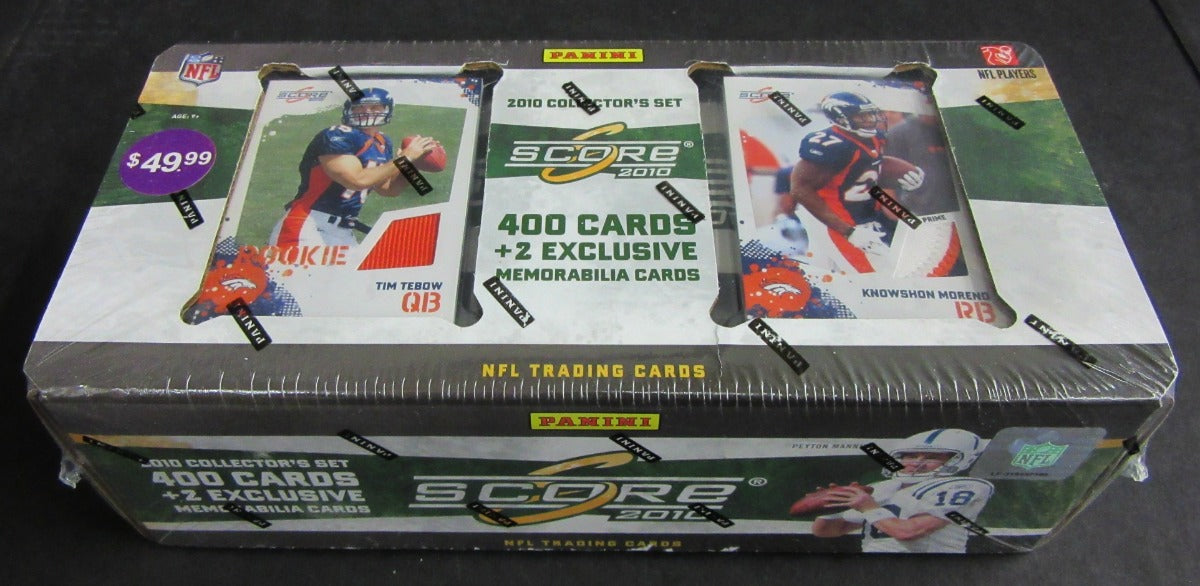 2010 Panini Score Football Factory Set (Memorabila Cards)