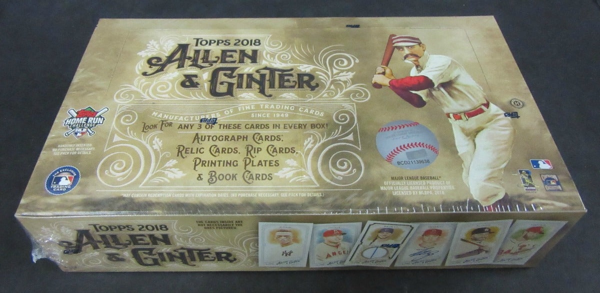 2018 Topps Allen & Ginter Baseball Box (Hobby)