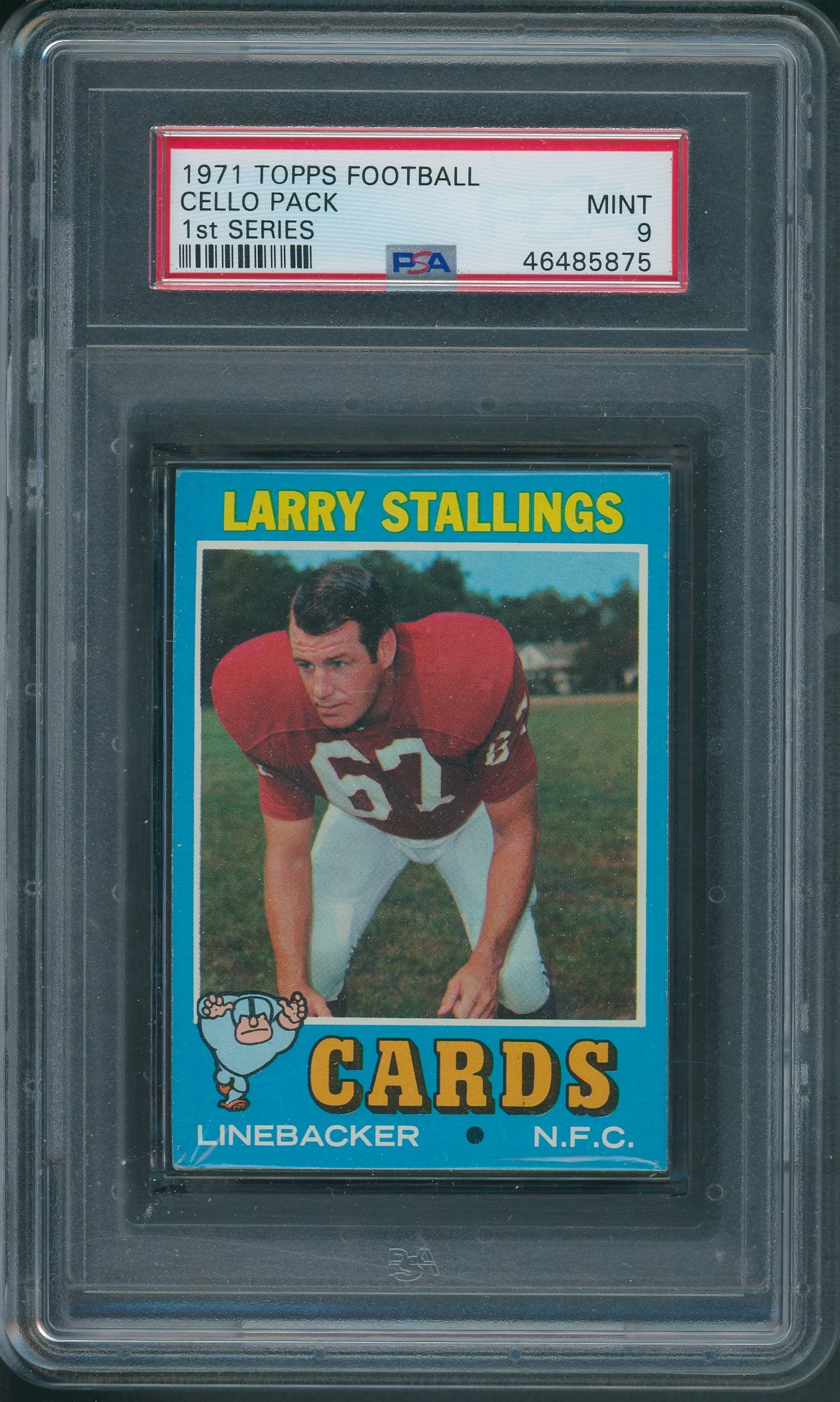 1971 Topps Football Unopened 1st Series Cello Pack PSA 9