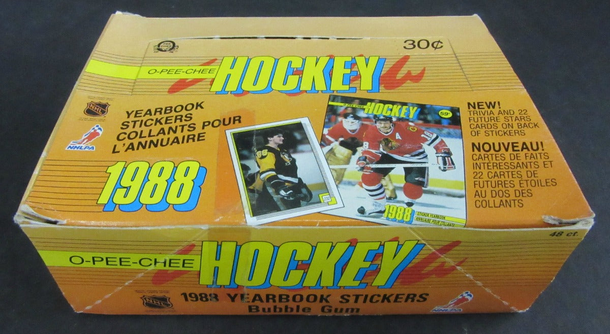 1988/89 OPC Hockey Yearbook Stickers Unopened Box