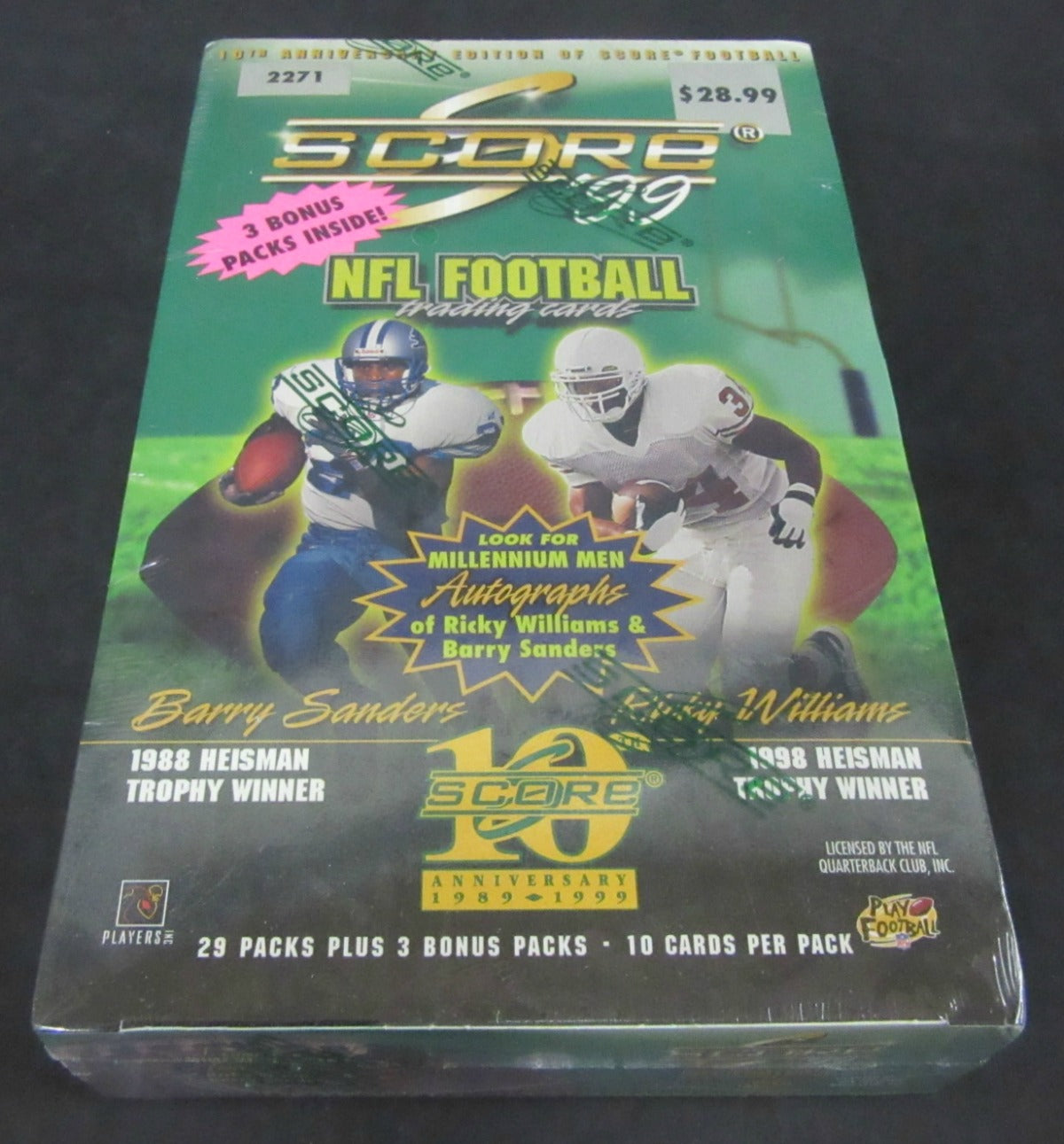 1999 Score Football Box (Retail) (32/10)