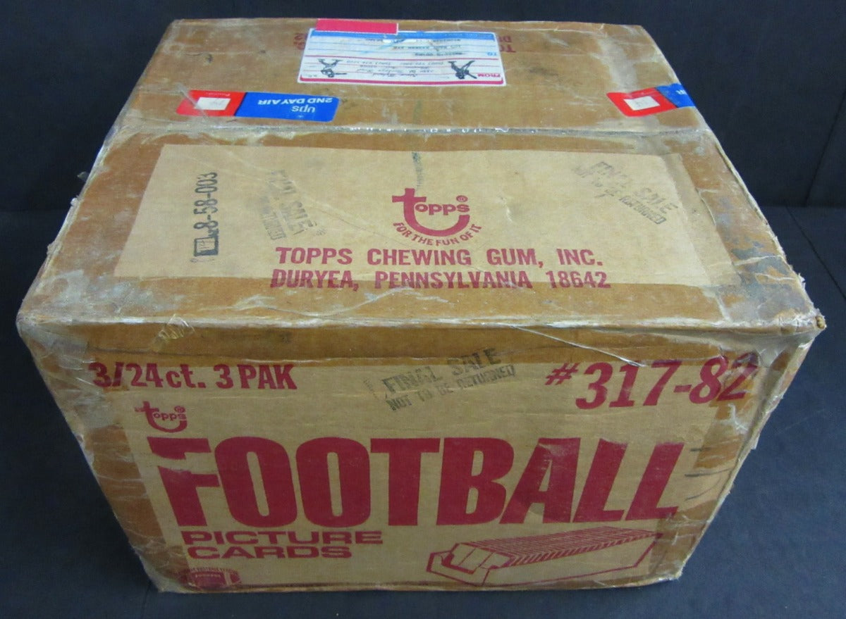 1982 Topps Football Grocery Rack Pack Case (3/24)