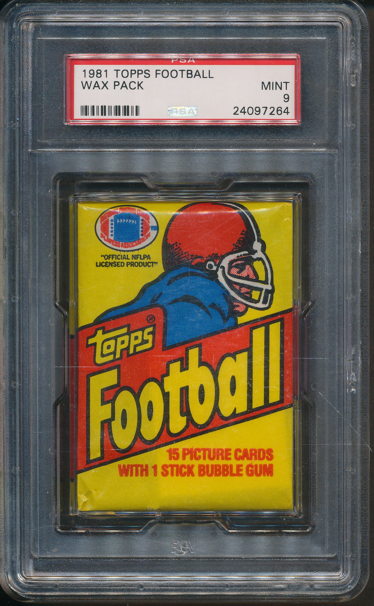 1981 Topps Football Unopened Wax Pack PSA MINT 9