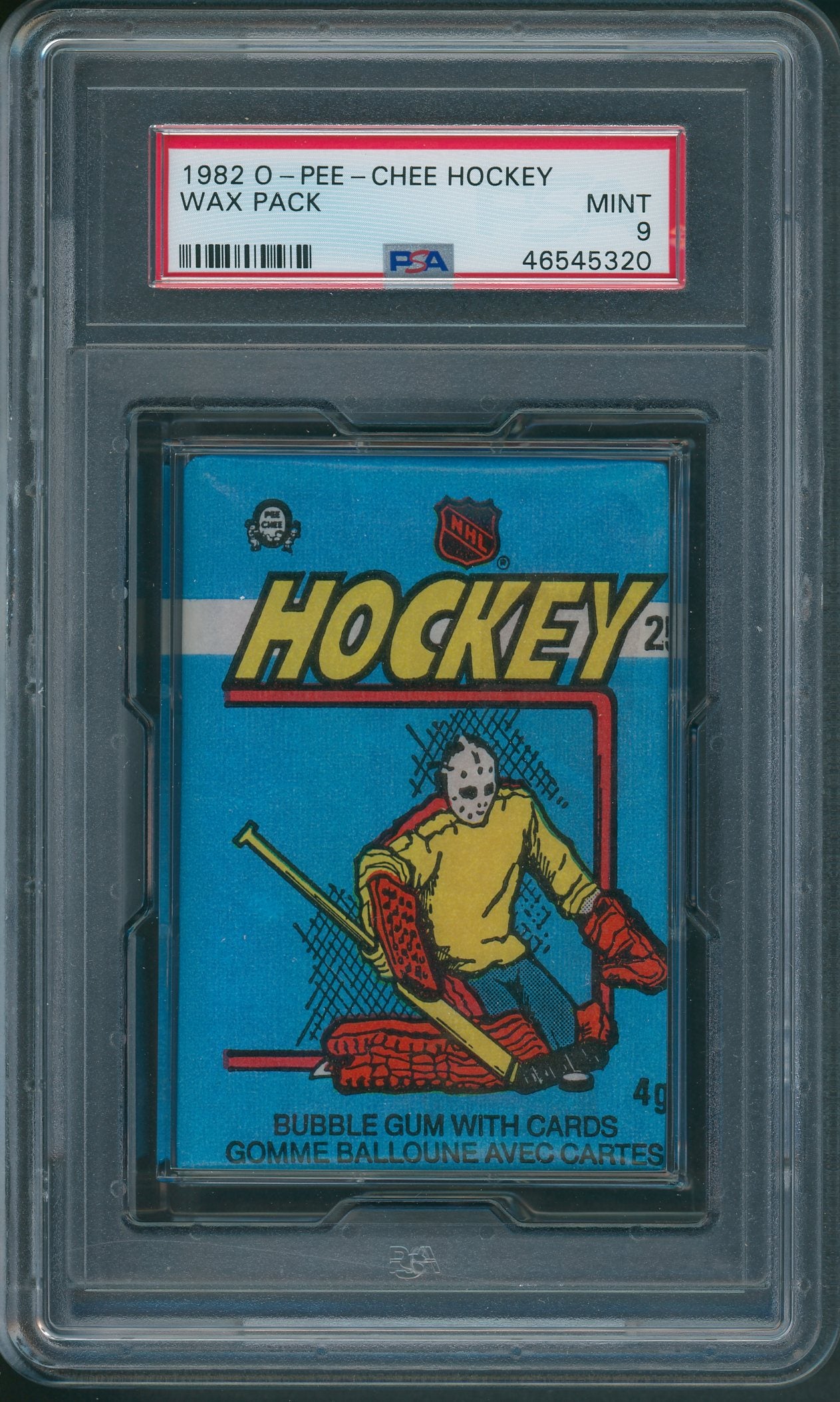 1982 1982/83 OPC O-Pee-Chee Hockey Unopened Wax Pack PSA 9