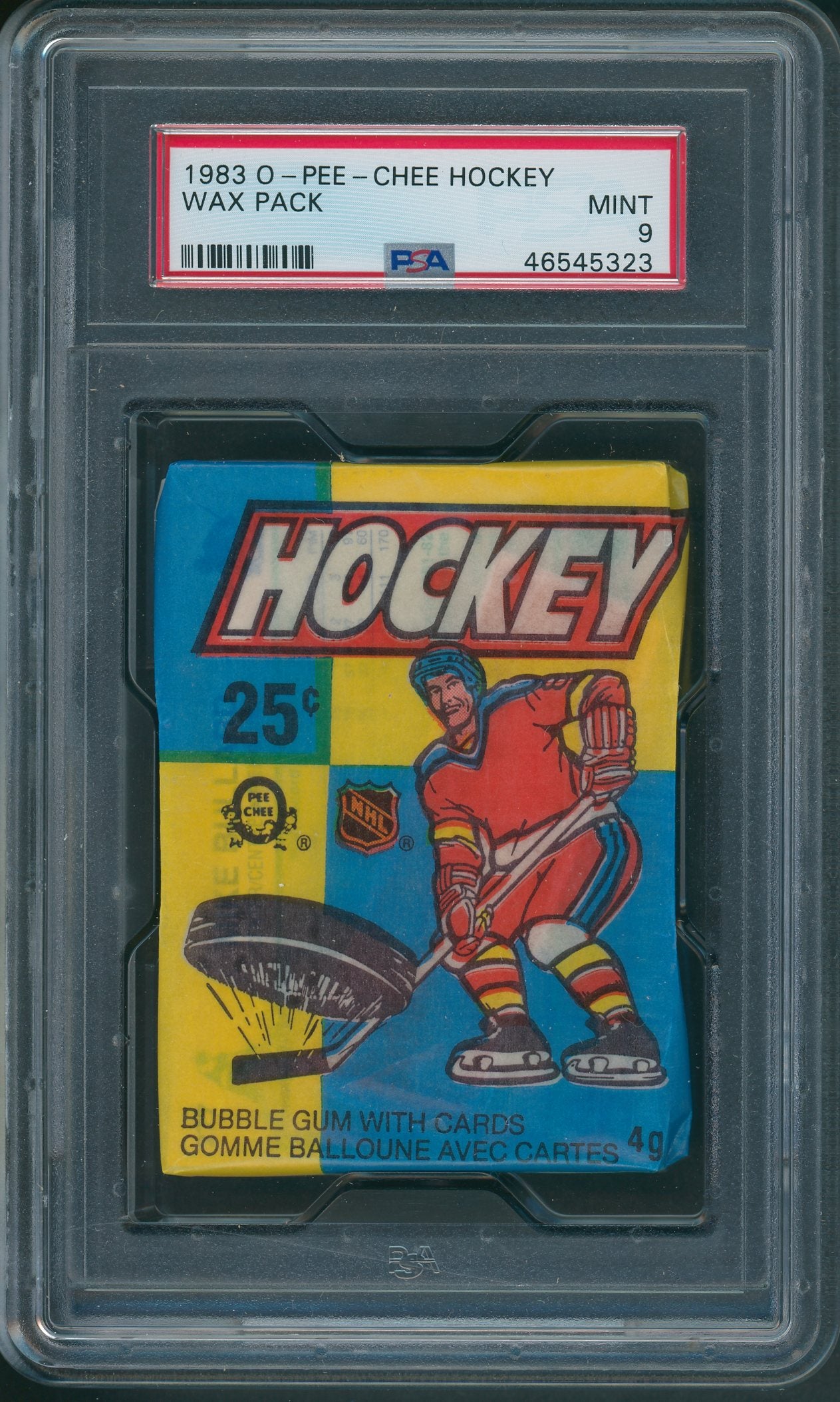 1983/84 OPC O-Pee-Chee Hockey Unopened Wax Pack PSA 9
