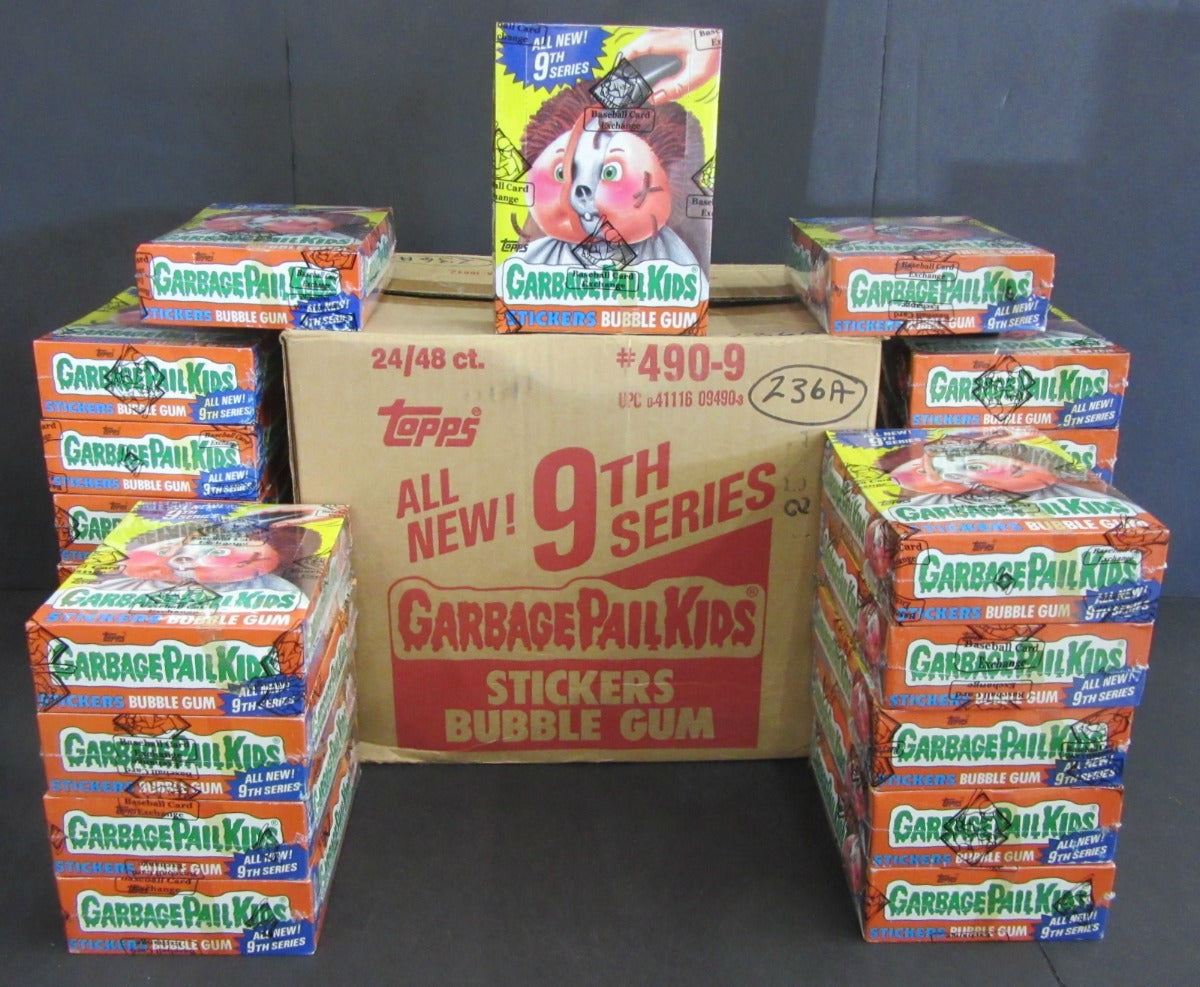 1987 Topps Garbage Pail Kids Series 9 Wax Case (24 Box) (w/ price) (Canada) (FASC)