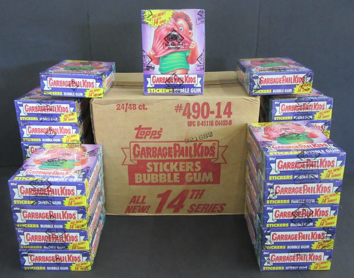 1988 Topps Garbage Pail Kids Series 14 Wax Case (24 Box) (w/ price) (FASC)