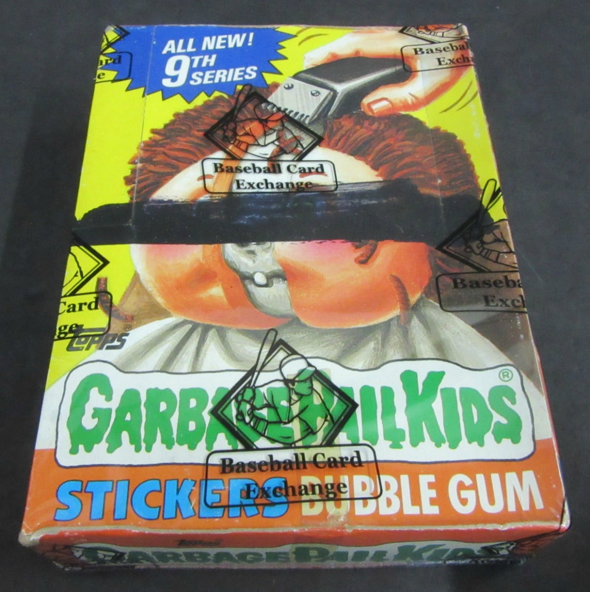 1987 Topps Garbage Pail Kids Series 9 Unopened Wax Box (w/ price) (Canada) (X-Out) (BBCE)