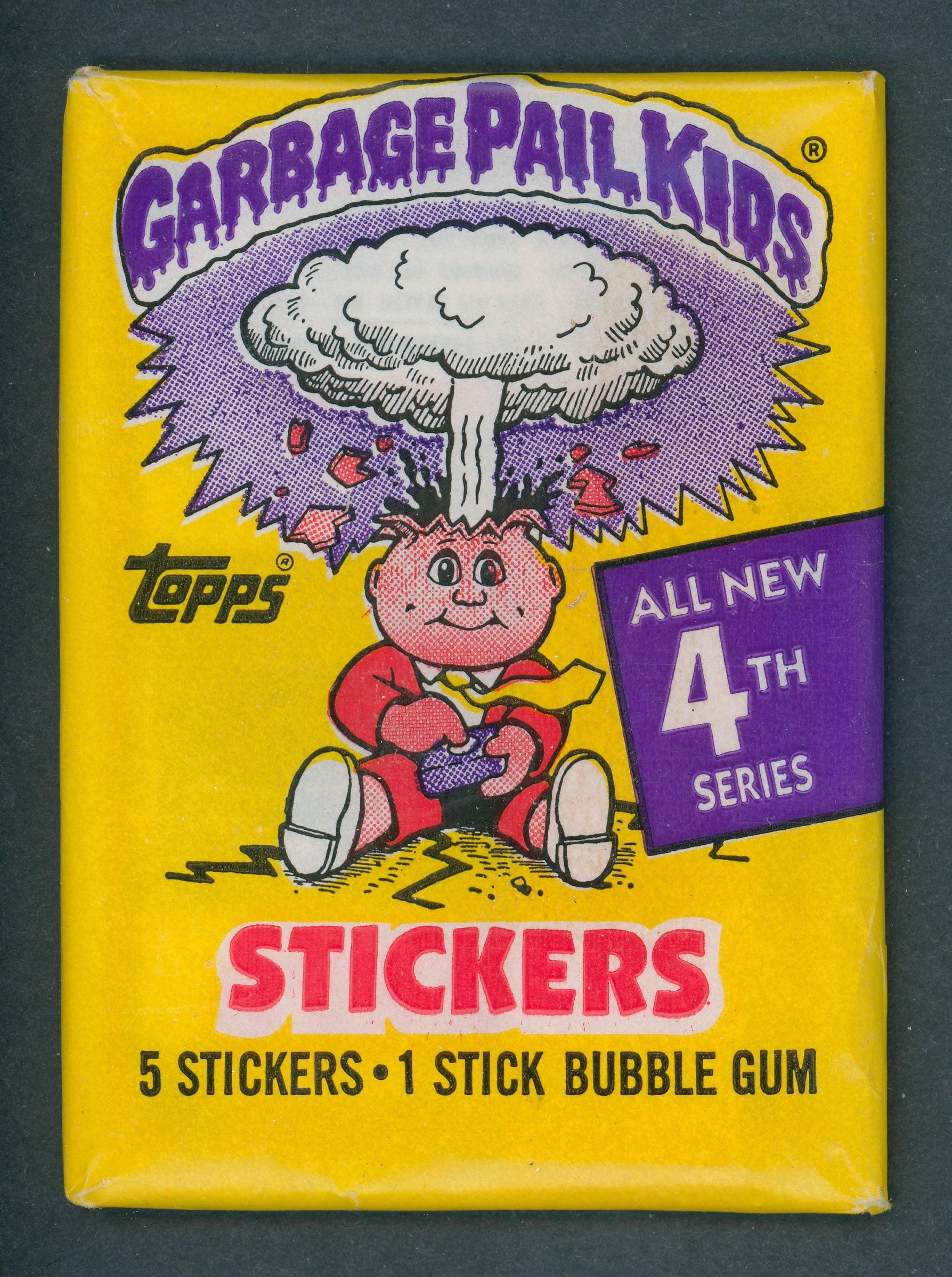 1986 Topps Garbage Pail Kids Series 4 Unopened Wax Pack (w/o price) (White Cloud)