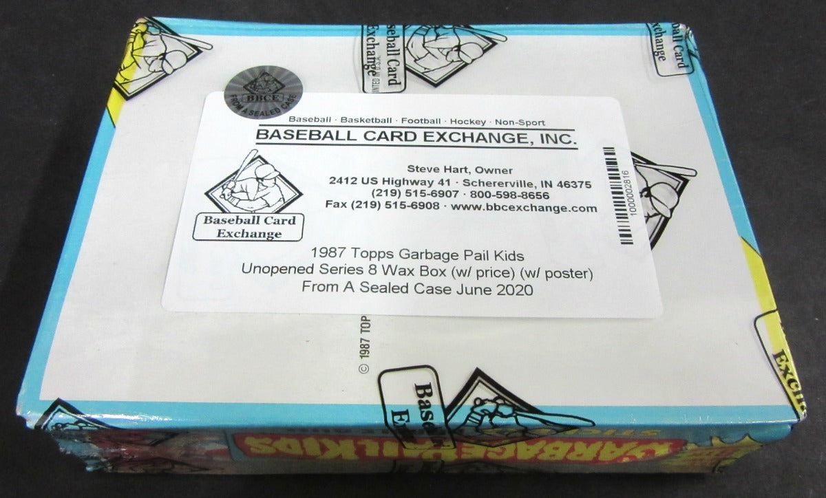 1987 Topps Garbage Pail Kids Series 8 Unopened Wax Box (w/ price) (FASC)