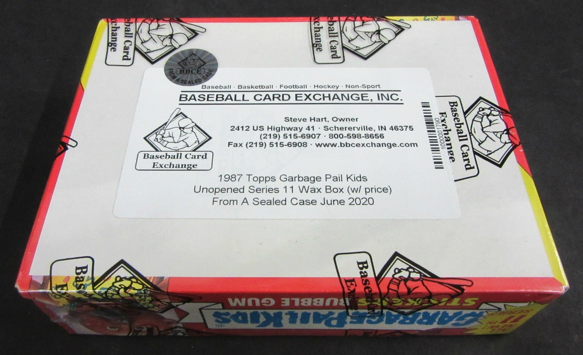 1987 Topps Garbage Pail Kids Series 11 Unopened Wax Box (w/ price) (FASC)