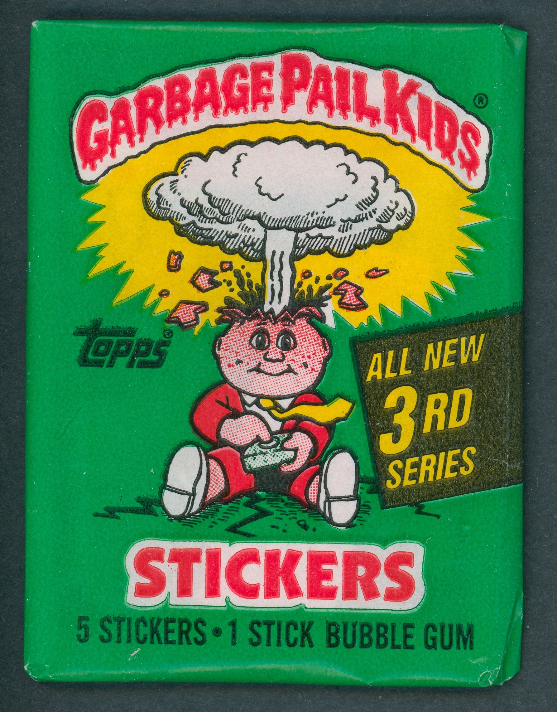1986 Topps Garbage Pail Kids Series 3 Unopened Wax Pack (w/o price) (U.S.)