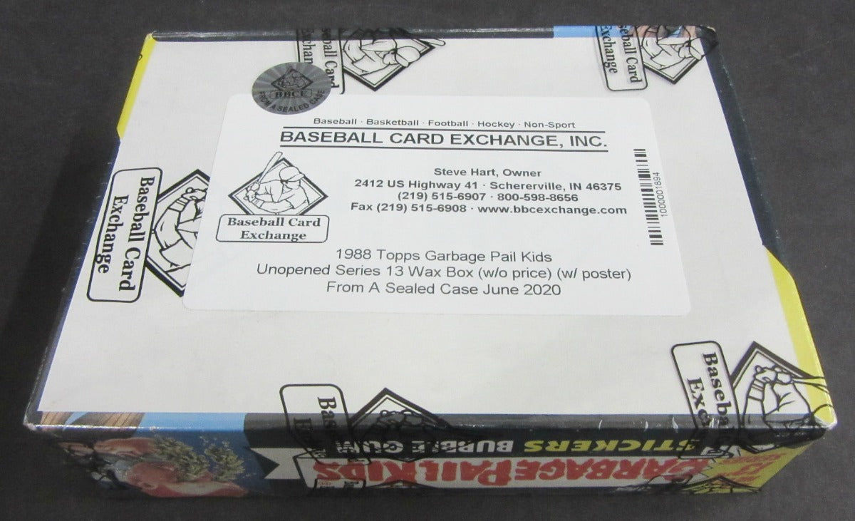 1988 Topps Garbage Pail Kids Series 13 Unopened Wax Box (w/o price) (Poster) (FASC)