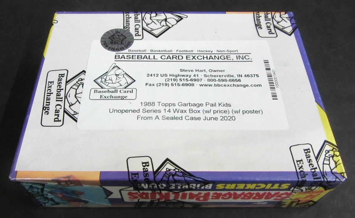 1988 Topps Garbage Pail Kids Series 14 Unopened Wax Box (w/ price) (Poster) (FASC)