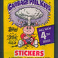 1986 Topps Garbage Pail Kids Series 4 Unopened Wax Pack (w/ price) (White Cloud)