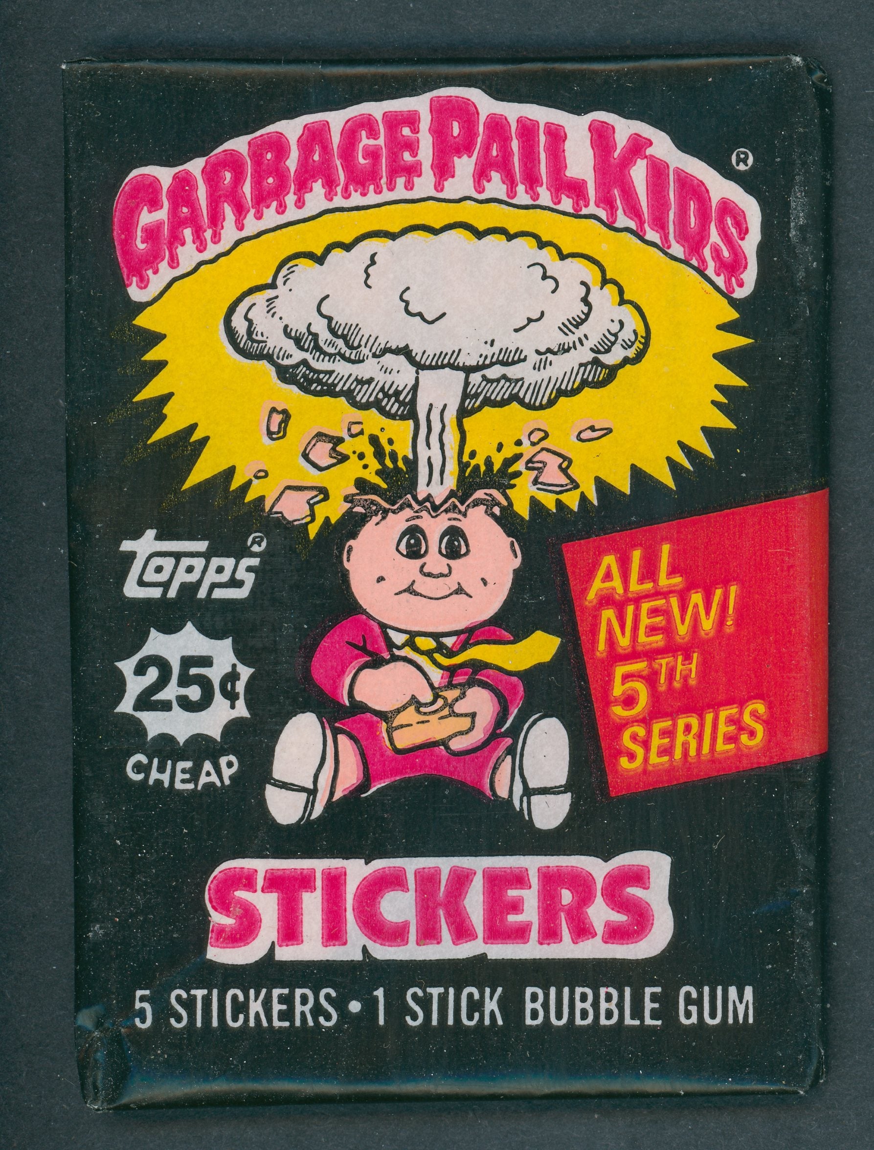 1986 Topps Garbage Pail Kids Series 5 Unopened Wax Pack (w/ price)