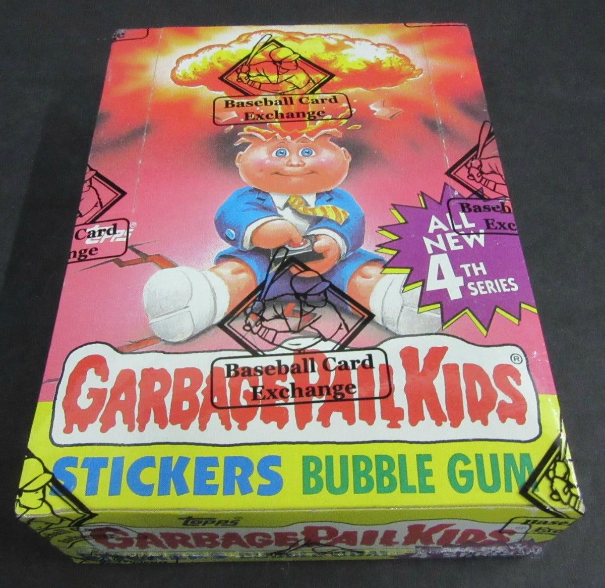 1986 Topps Garbage Pail Kids Series 4 Unopened Wax Box (w/ price) (Non) (Purple) (BBCE)