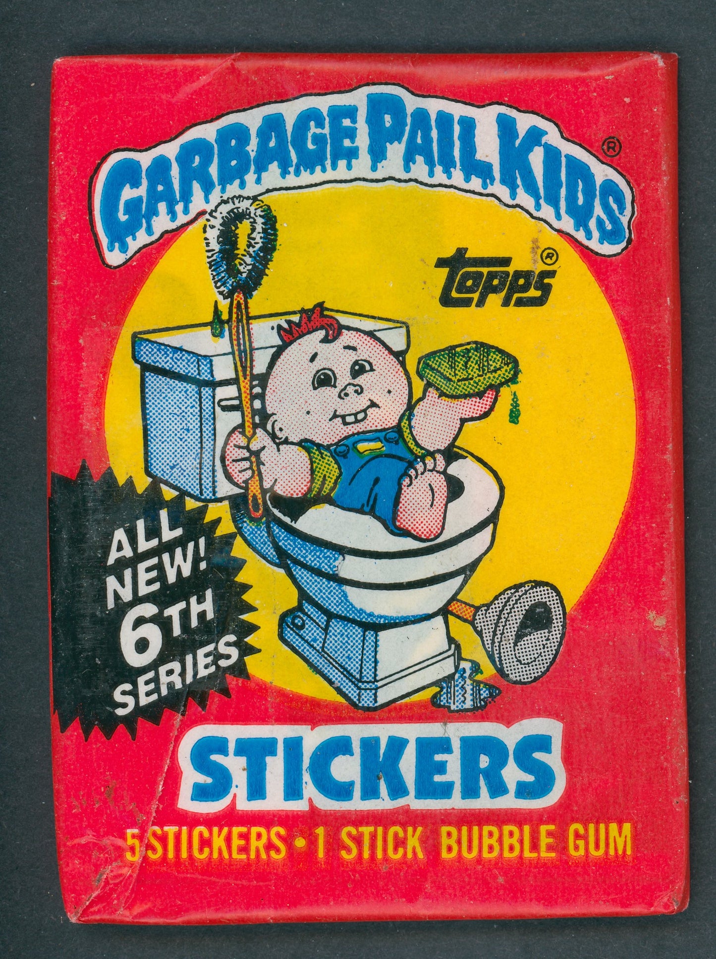 1986 Topps Garbage Pail Kids Series 6 Unopened Wax Pack (w/o price)