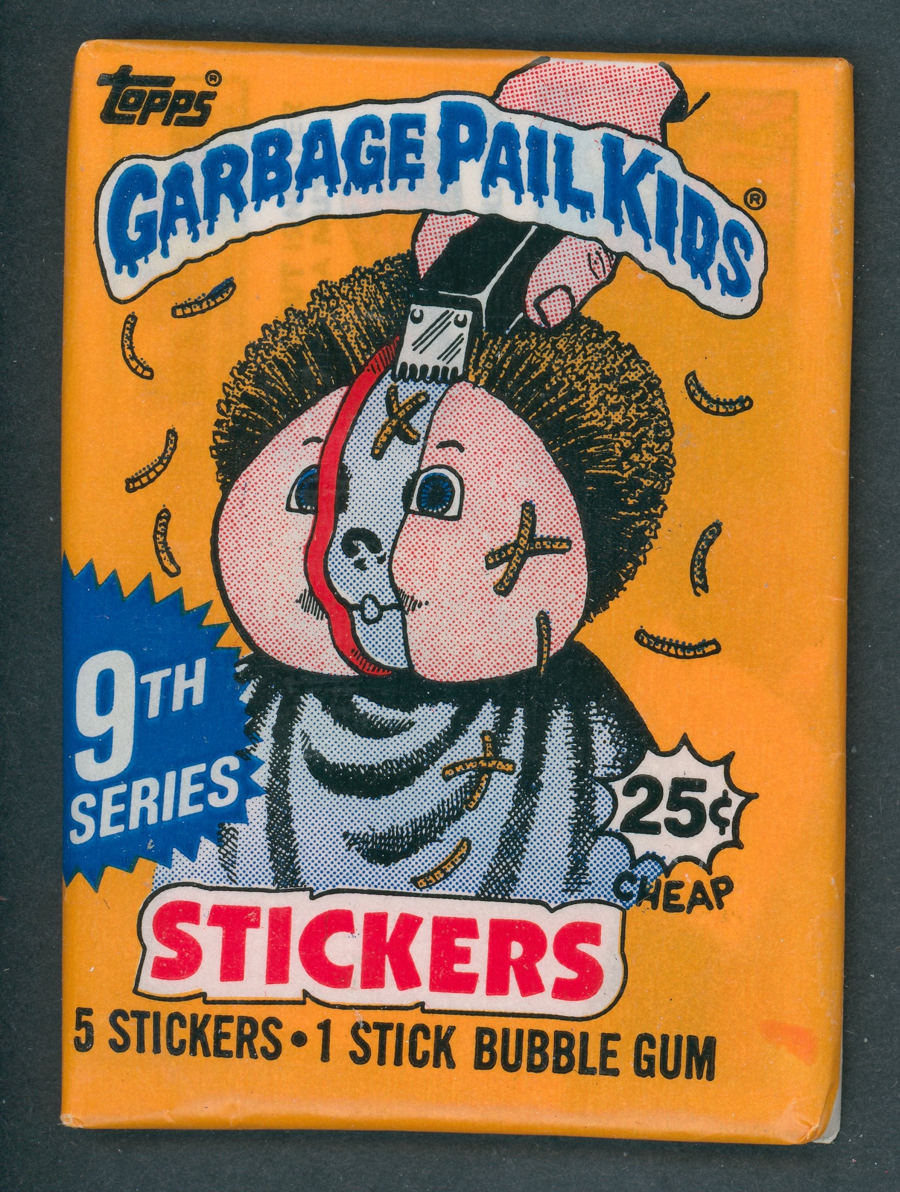 1987 Topps Garbage Pail Kids Series 9 Unopened Wax Pack (w/ price) (U.S.)