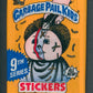 1987 Topps Garbage Pail Kids Series 9 Unopened Wax Pack (All New) (U.S.)