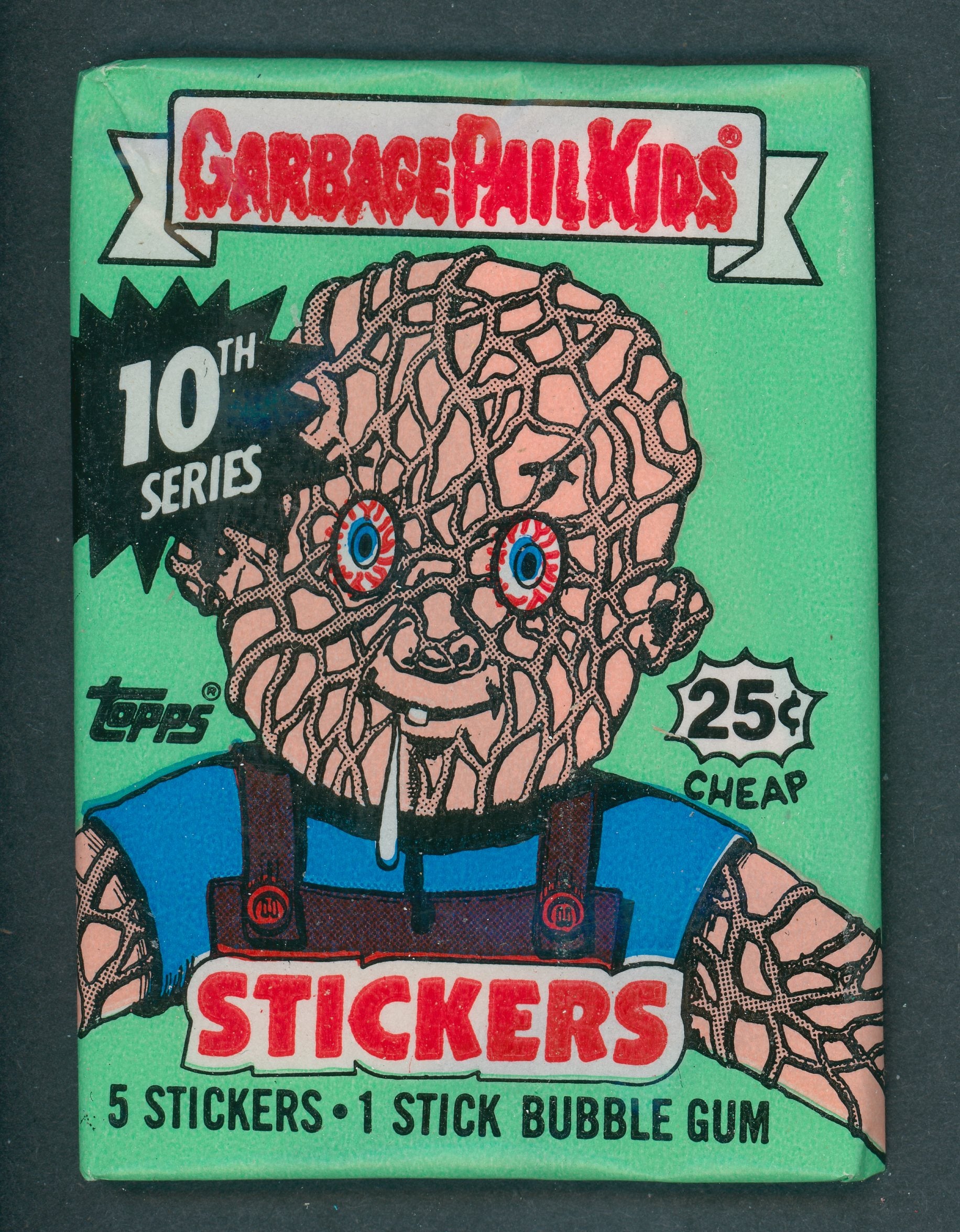 1987 Topps Garbage Pail Kids Series 10 Unopened Wax Pack (w/ price)