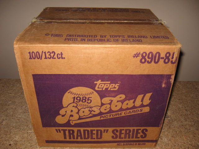 1985 Topps Baseball Traded Factory Set Case (100 Sets)