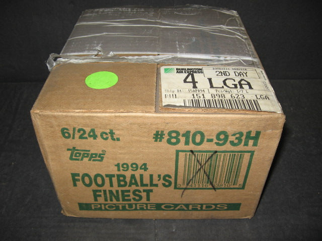 1994 Topps Finest Football Case (Hobby) (6 Box)