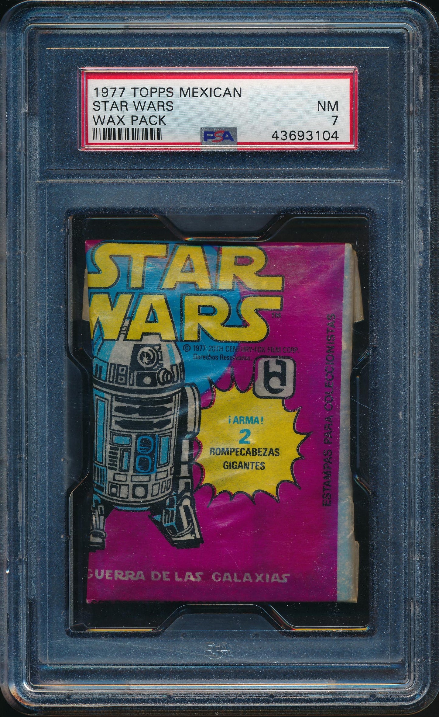 1977 Topps Star Wars Wax Pack PSA 7 (Mexican)