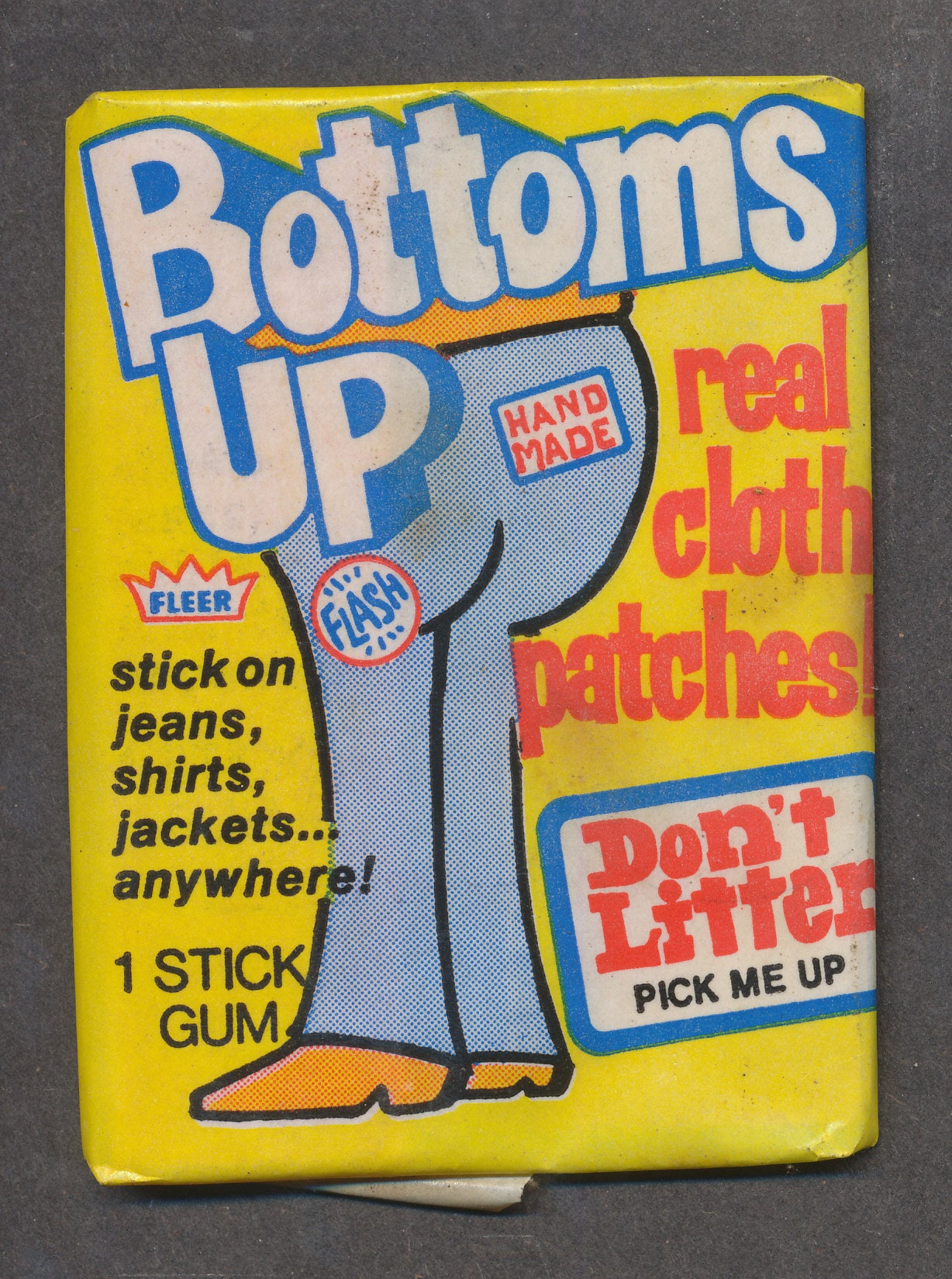 1974 Fleer Bottoms Up Unopened Wax Pack