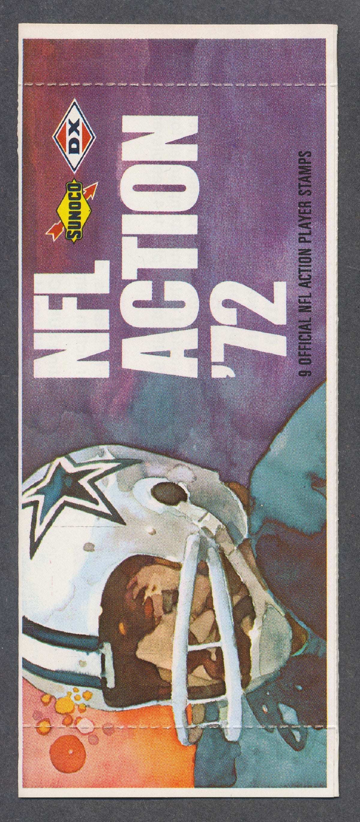 1972 Sunoco Stamps Football Unopened Pack