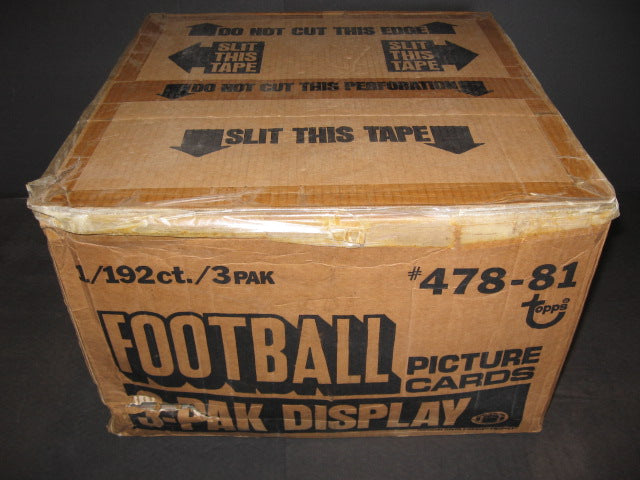 1981 Topps Football Grocery Rack Pack Case (192)