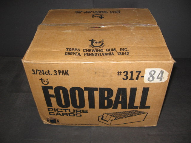 1984 Topps Football Grocery Rack Pack Case (3/24)
