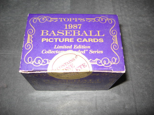1987 Topps Baseball Traded Tiffany Factory Set