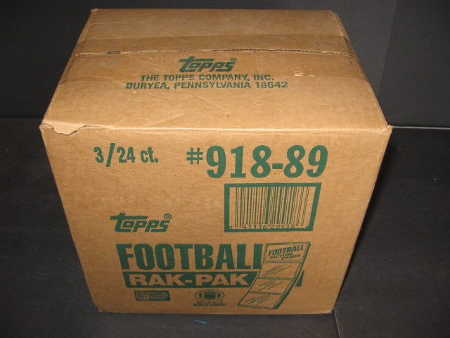 1989 Topps Football Rack Pack Case (3 Box)