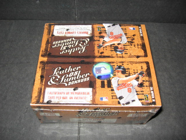 2005 Donruss Leather & Lumber Baseball Box (Retail)