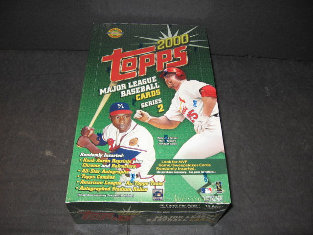 2000 Topps Baseball Series 2 Jumbo Box (HTA)