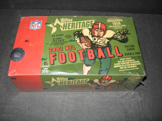 2001 Topps Heritage Football Box (Hobby) (24/8)