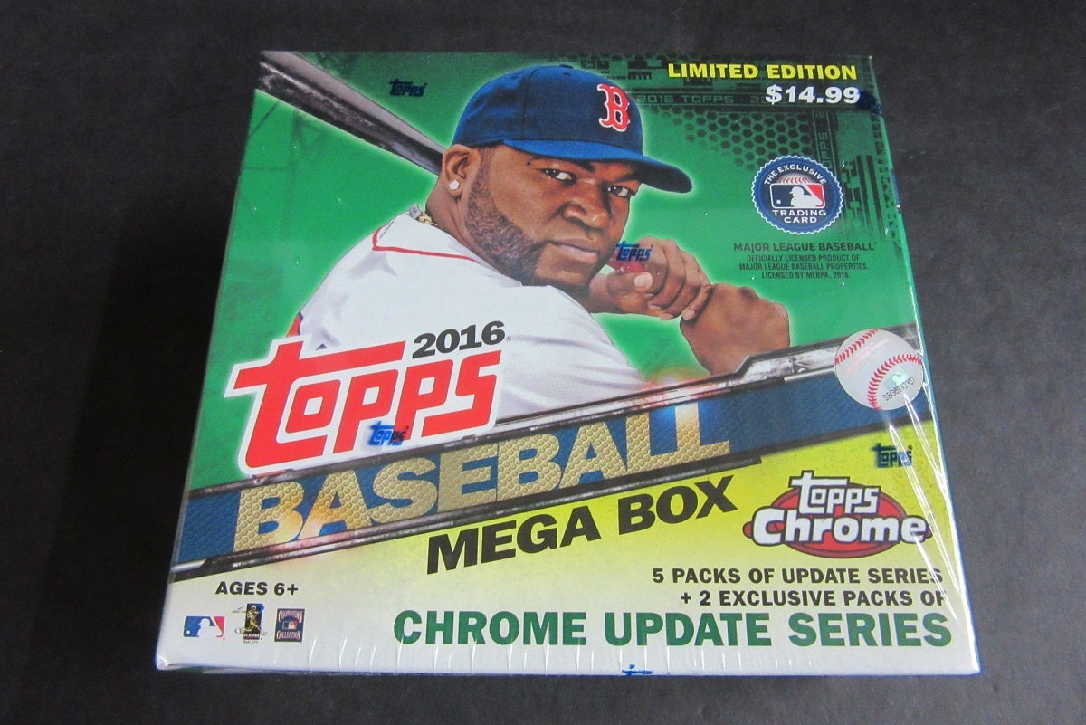 2016 Topps Baseball Update Mega Box (5 Regular and 2 Chrome)