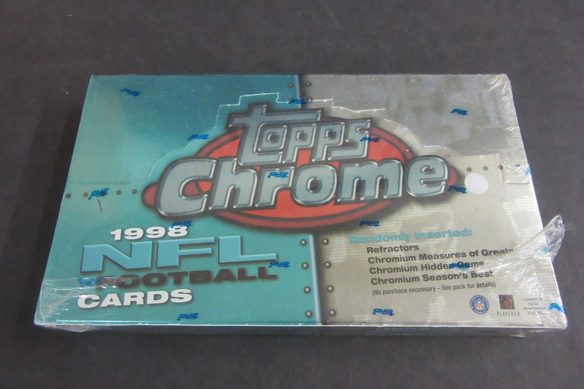 1998 Topps Chrome Football Box (Retail)