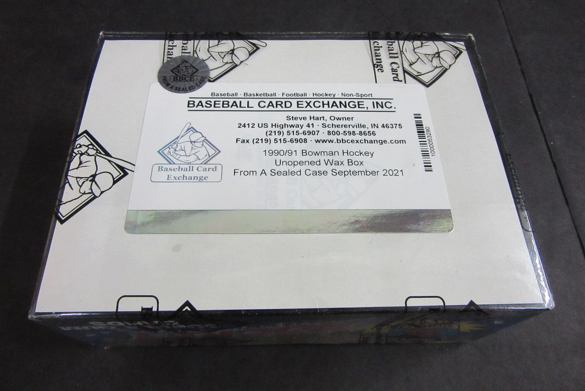 1990/91 Bowman Hockey Unopened Wax Box (FASC)
