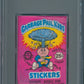 1985 OPC O-Pee-Chee Garbage Pail Kids Unopened 1st Series Wax Pack PSA 7