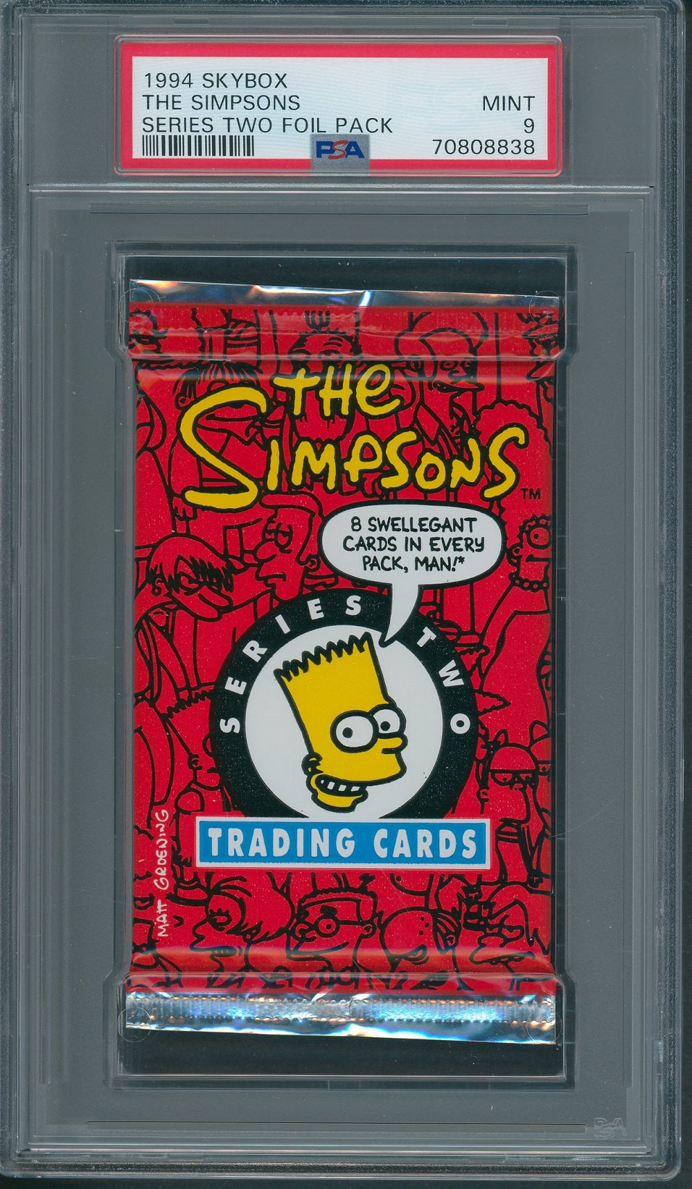 1994 Skybox The Simpsons Unopened Series Two Pack PSA 9