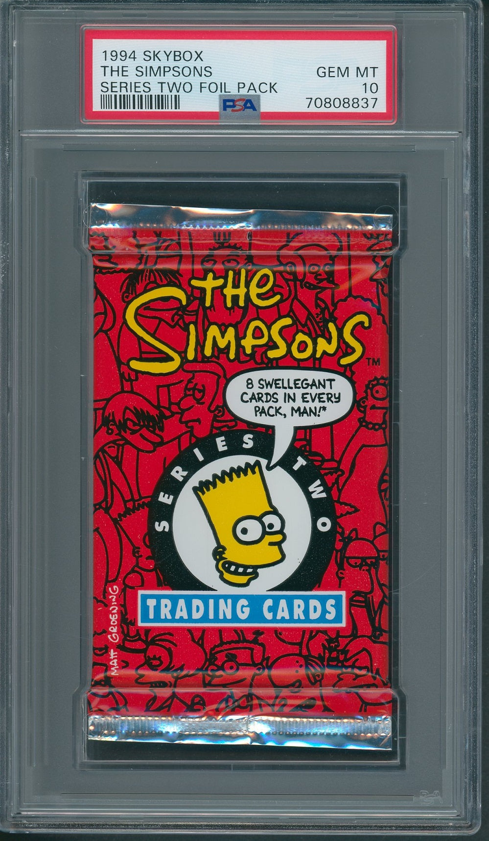 1994 Skybox The Simpsons Unopened Series Two Pack PSA 10