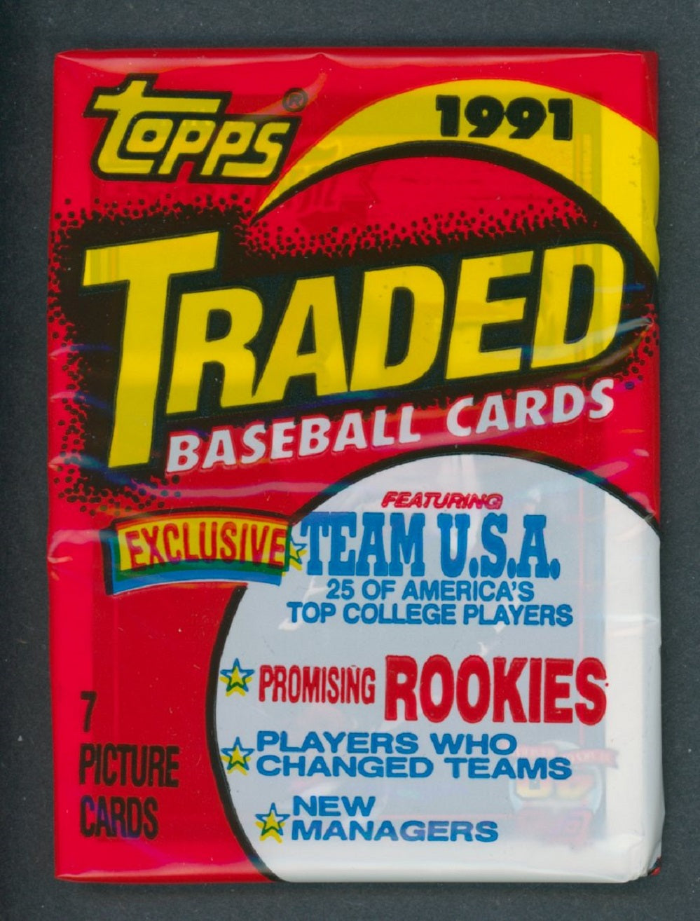 1991 Topps Baseball Traded Unopened Pack