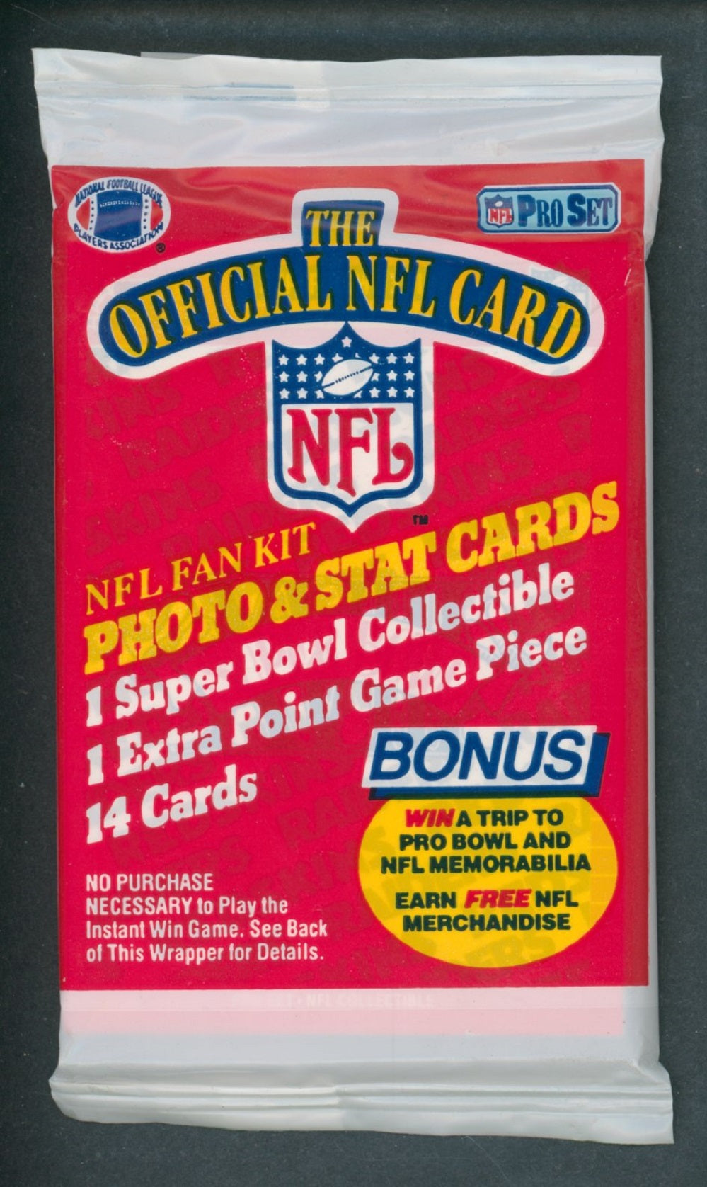 1989 Pro Set Football Unopened Series 1 Pack