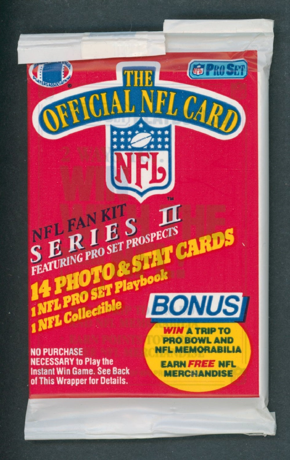 1989 Pro Set Football Unopened Series 2 Pack