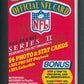 1989 Pro Set Football Unopened Series 2 Pack